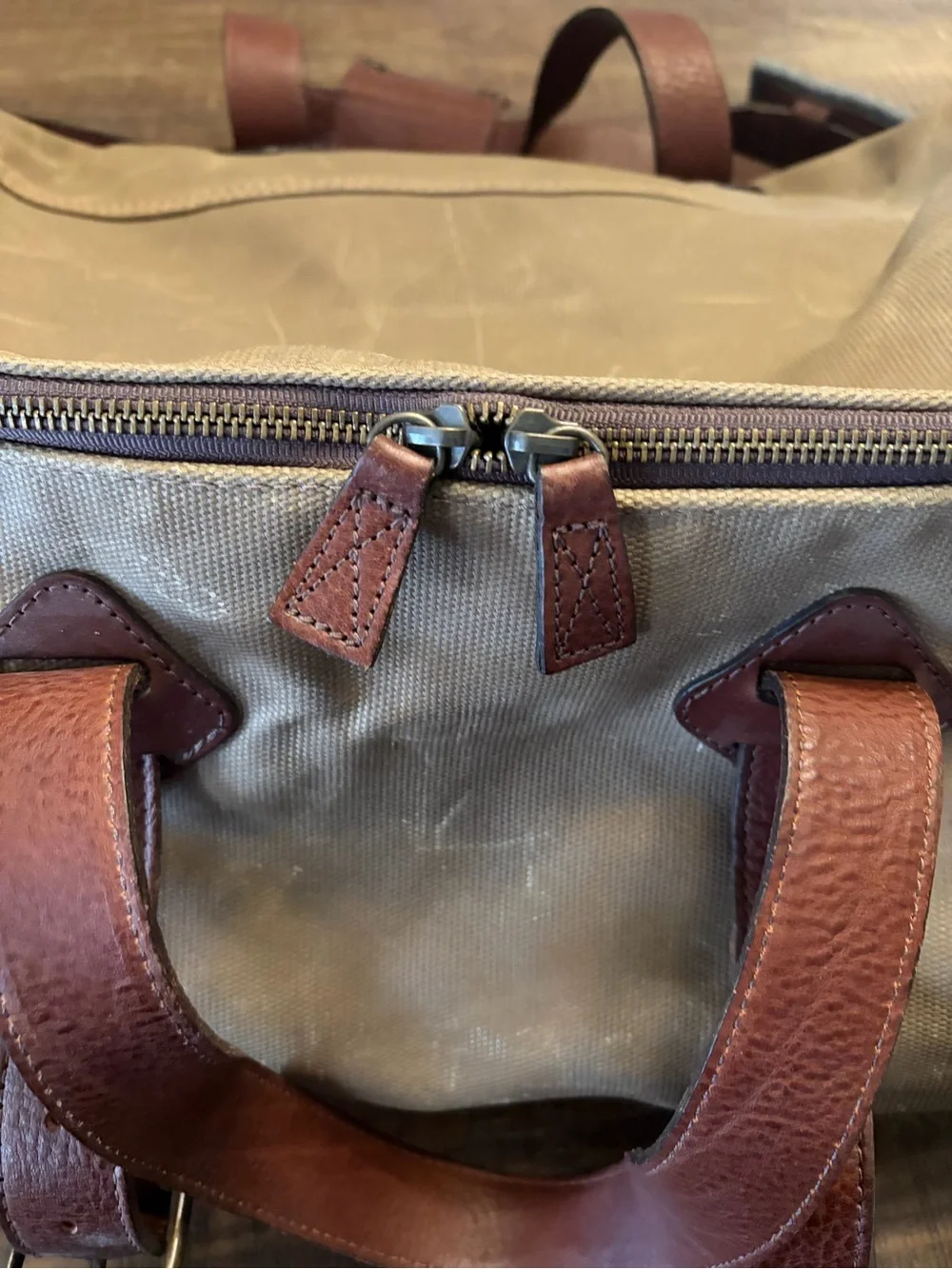 Buffalo Jackson DAKOTA WAXED CANVAS DUFFLE BAG BACKPAK great condition
